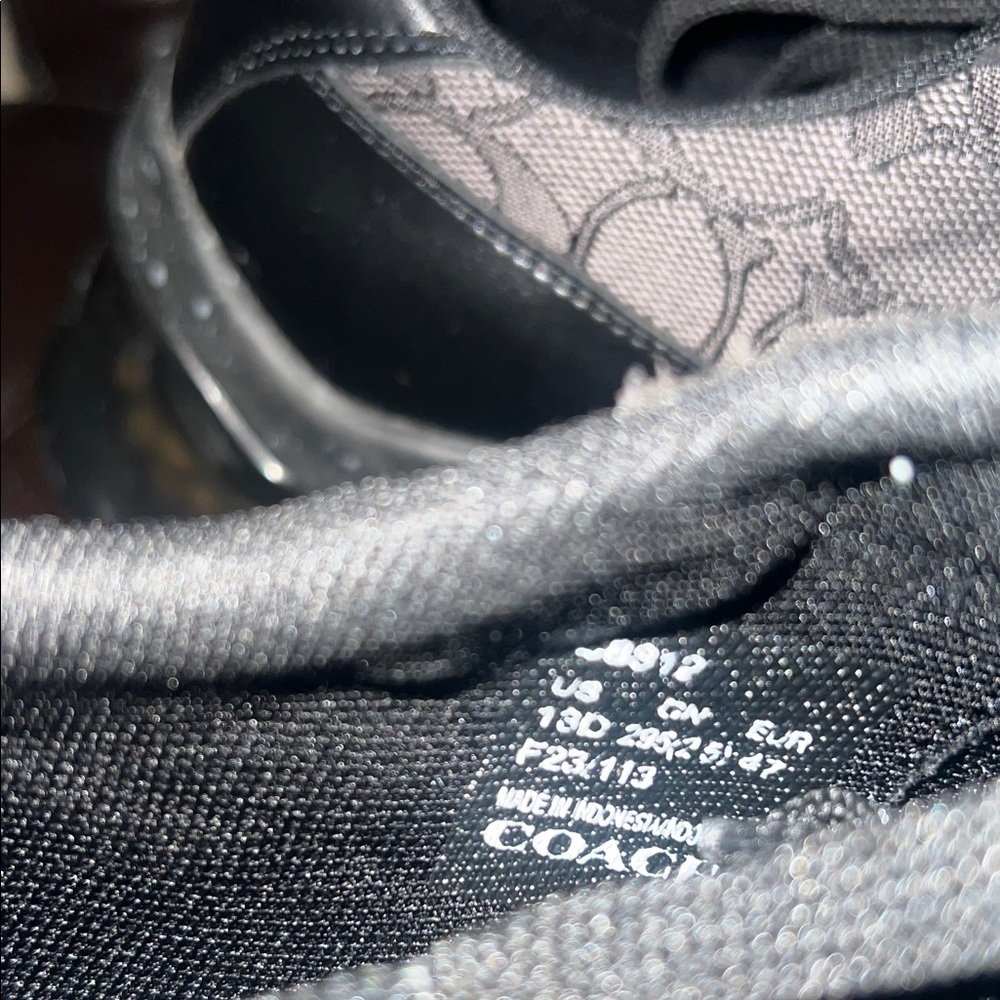 Coach Black and Gray Men's Sneakers - Picture 6 of 6